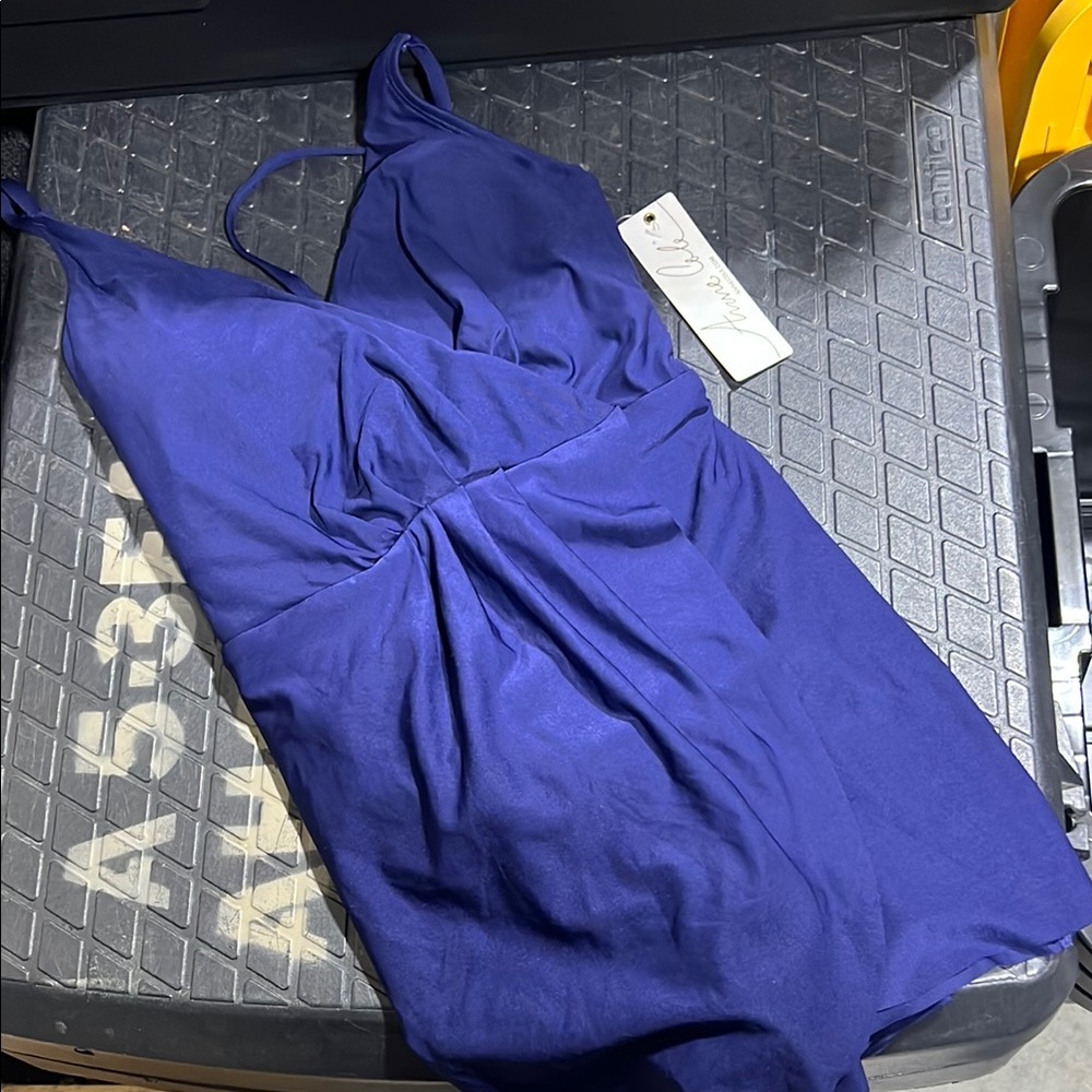 Anne Cole Blue Swim Dress